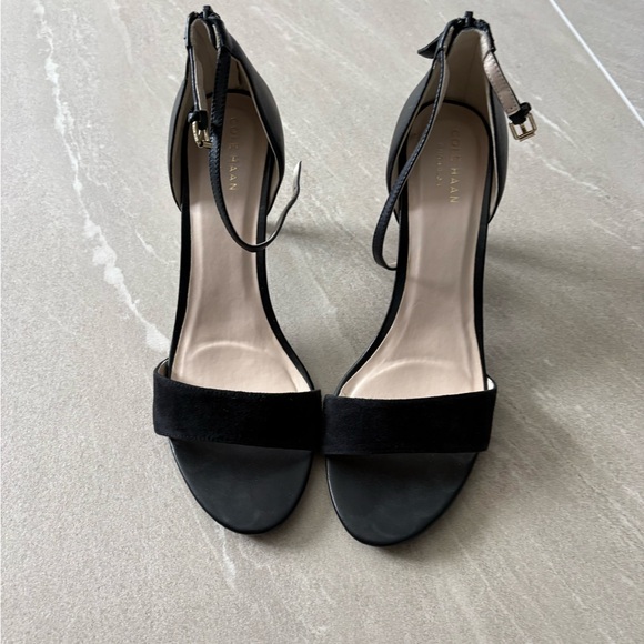 Cole Haan Shoes - Cole Haan Elegant Black Heels with Ankle Strap SZ 8